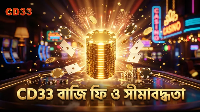 CD33 প্ল্যাটফর্মে বাজি ফি ও সীমাবদ্ধতা স্পষ্টভাবে প্রদর্শিত।